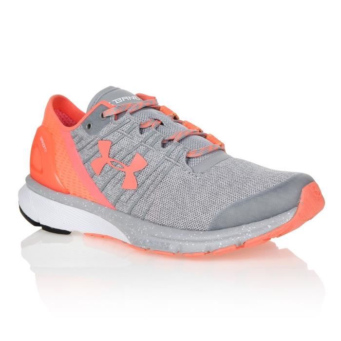 UNDER ARMOUR Chaussures multisport Charged bandit 2 - Femme - Gris corail