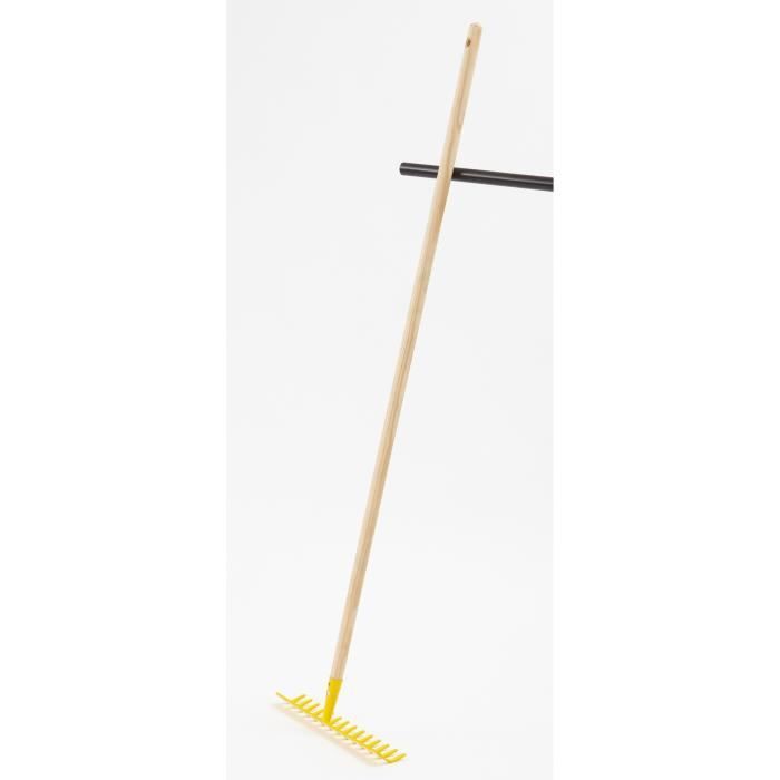 Râteau à Sable Lena 05476 – Manche En Bois, 60 Cm, Robuste, Pour Bac à Sable Ou Jardin, Dès 3 Ans
