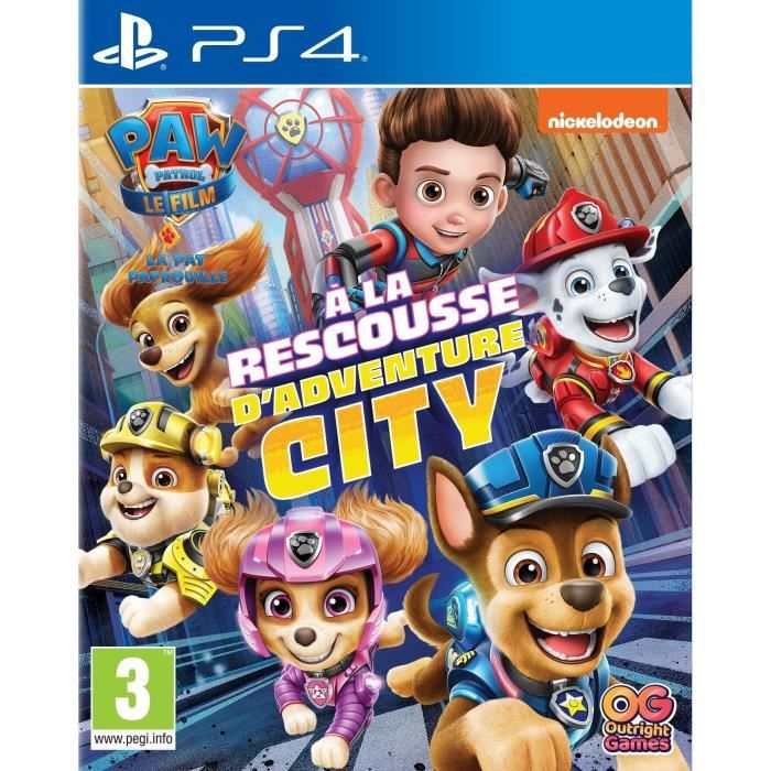 Paw Patrol La Pat' Patrouille : À la rescousse d'Adventure City Jeu PS4