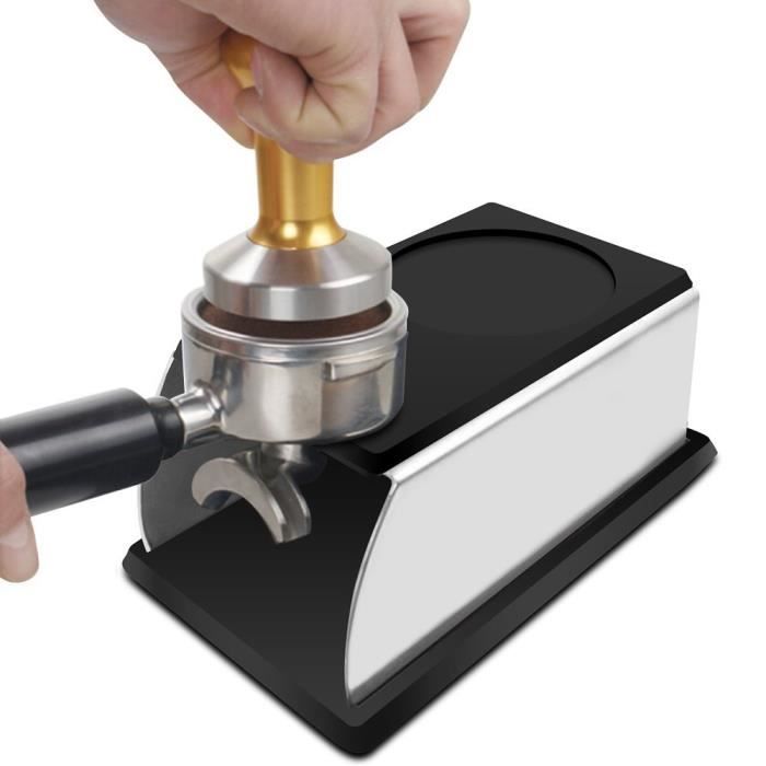 CAFE EN GRAINS Taille CAFE EN GRAINS support robuste en acier inoxydable et en Silicone pour Machine à CAFE EN GRAINS, porte-Espre
