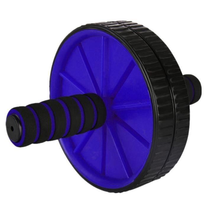 Muscle Double roues Mise à jour roue abdominale rouleau Gym Fitness Equipment @Yun205