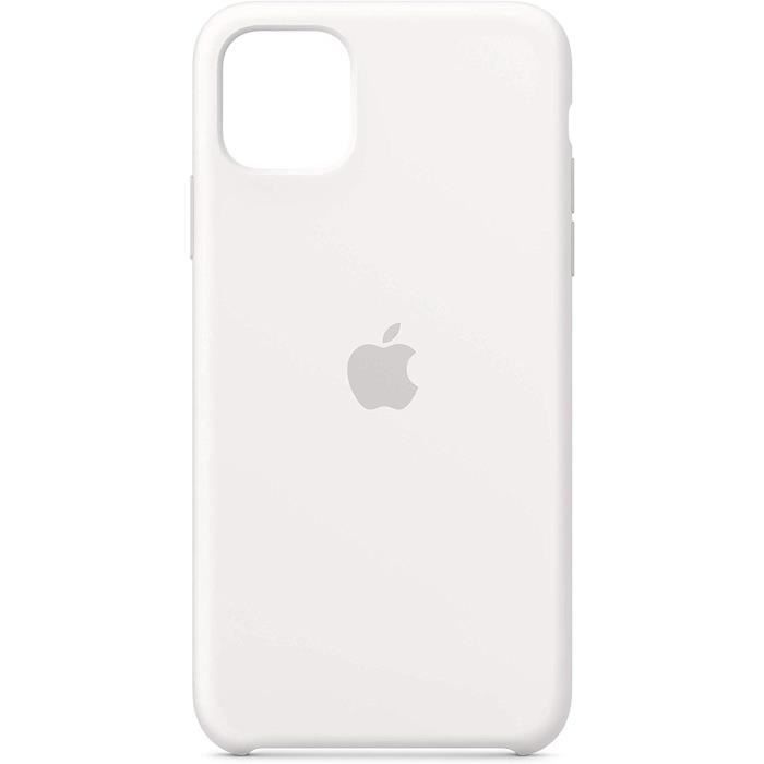 Apple Coque en Silicone (pour iPhone 11) - Blanc