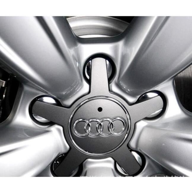 4Pcs Audi Gris hubcaps Couvercle Centre Enjoliveur modifié Enjoliveur Ipomoea A1 A3 A4 A5 A5 Q3 Q5