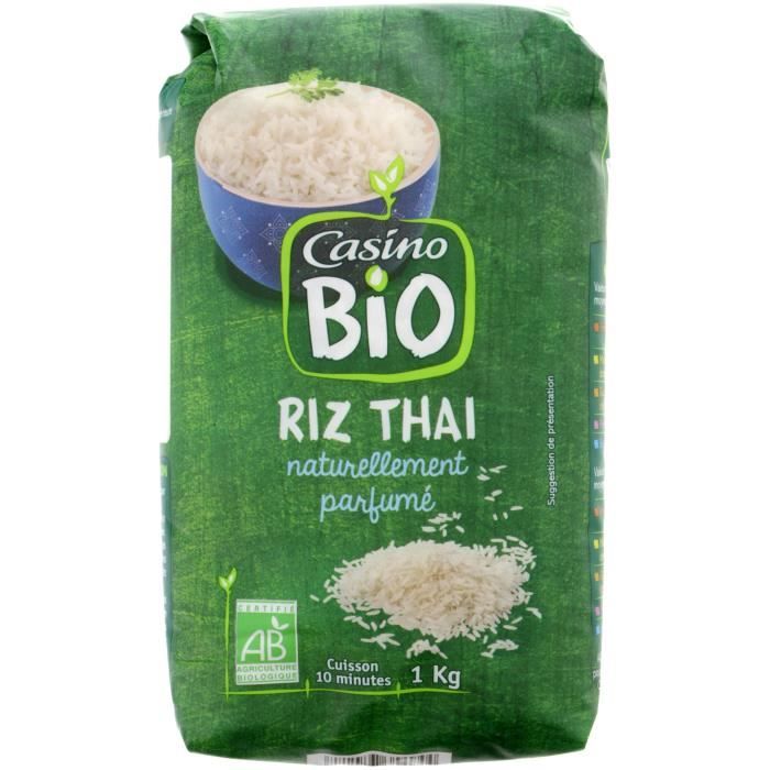 CASINO Riz Thai Blanc Bio - 1Kg