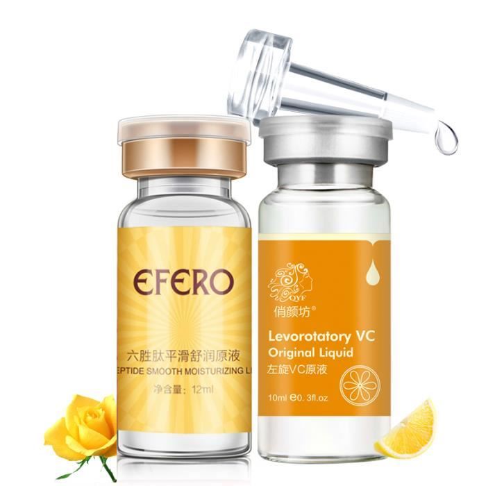 Ages4 2 pièces vitamine C sérum pour visage argidle acide hyaluronique crème visage hydratant blanchissant Essence crème visage so