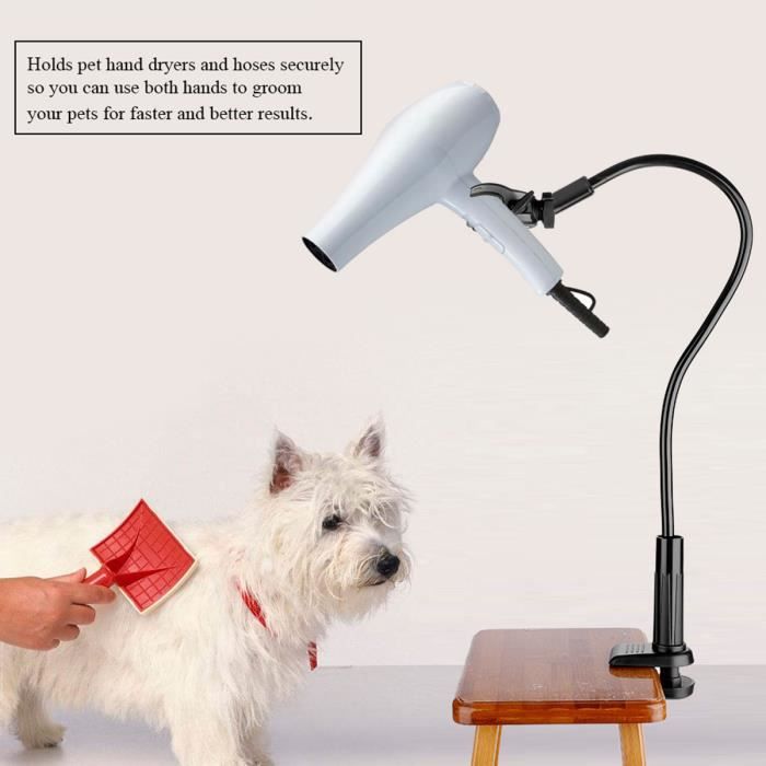 Support de sèche-cheveux sèche-cheveux pour animaux de compagnie,Table de toilettage pour animaux, Bras pour sèche-cheveux