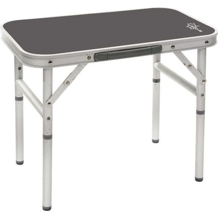 Bo-Camp Table de camping pliable 56x34 cm Aluminium et MDF