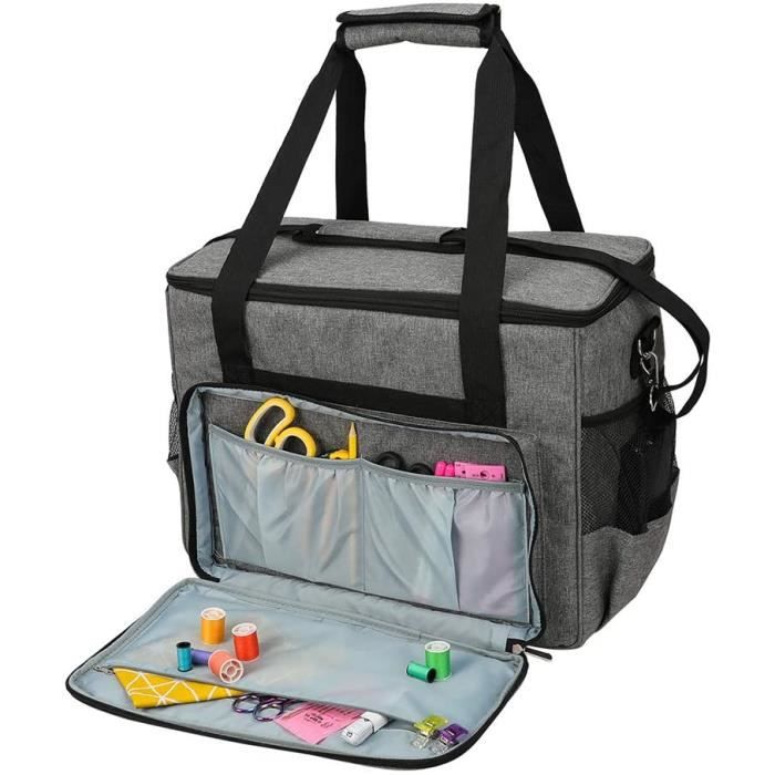 MACHINE A COUDRE C Sac de transport pour machine agrave coudre Impermeacuteable et durable Grande capaciteacute Gris101