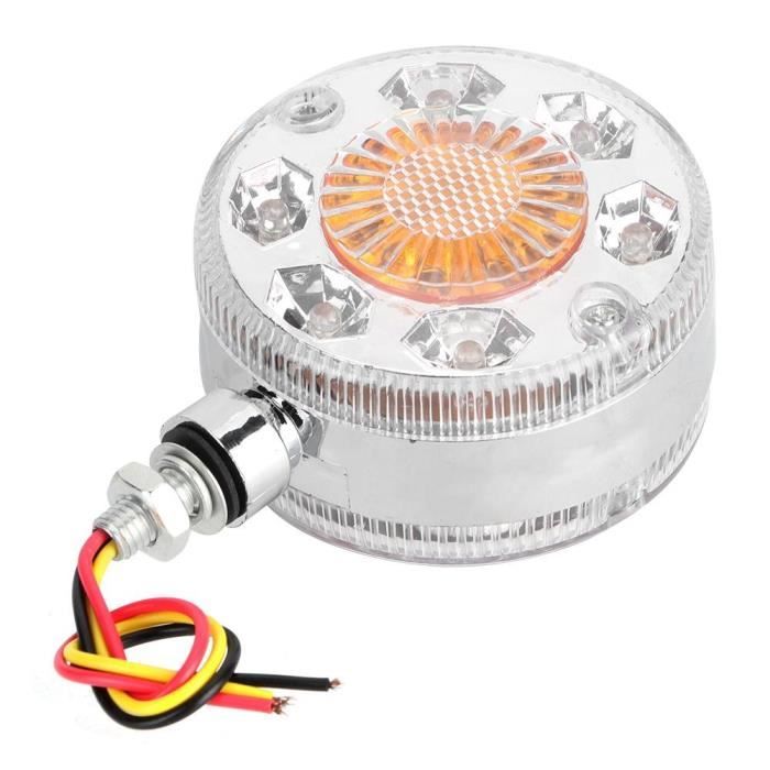 Zerodis Feu de gabarit latéral Lumière jaune rouge de miroir de marqueur latéral de LED pour le camion LKW 24V de remorque de