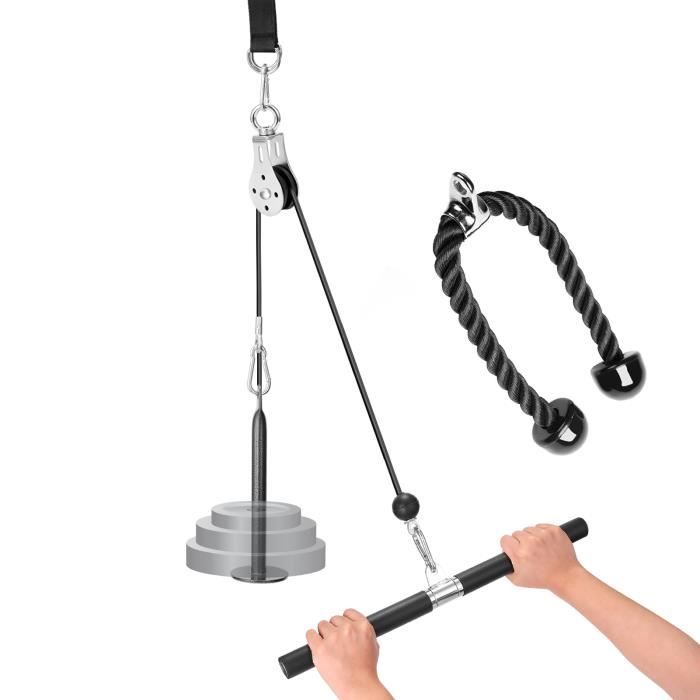 Bricolage poulie corde système de remise en forme appareil de remise en forme auto fait équipement de musculation tirer