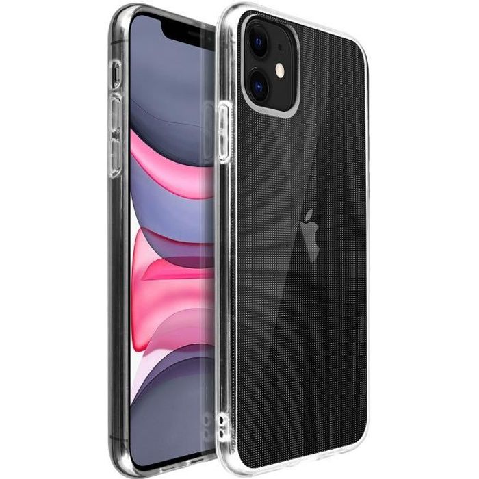 Coque iPhone 11 Silicone Gel Flexible Résistant Ultra fine transparent