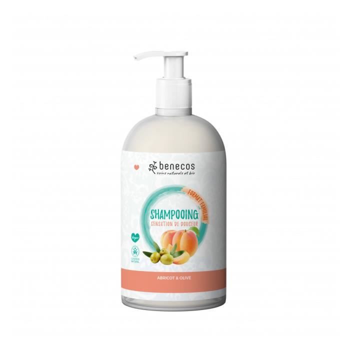 Shampoing Bio Format Familial 950ml Abricot Olive - Benecos