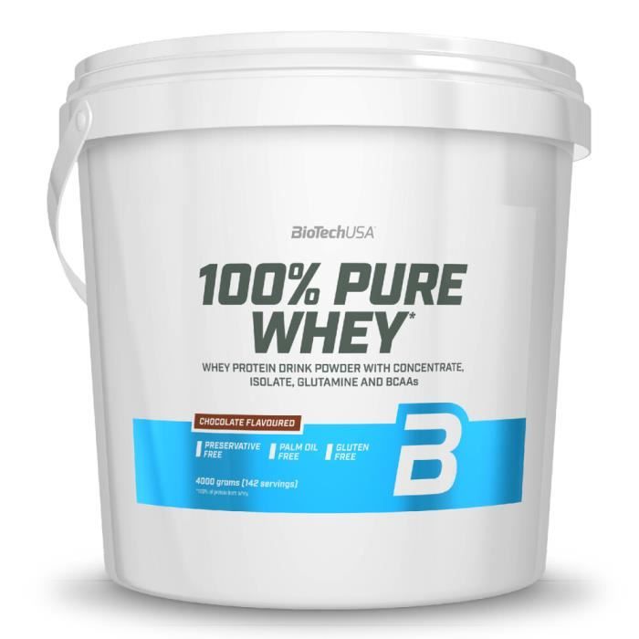 Whey concentrée 100% Pure Whey - Chocolate 4000g