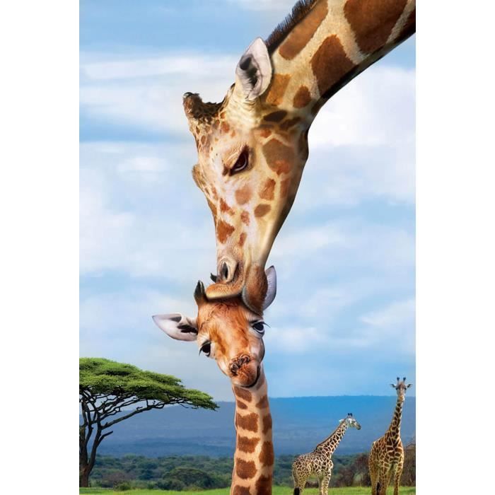 Puzzle 250 pièces : Collection Save our planet : Girafes Coloris Unique