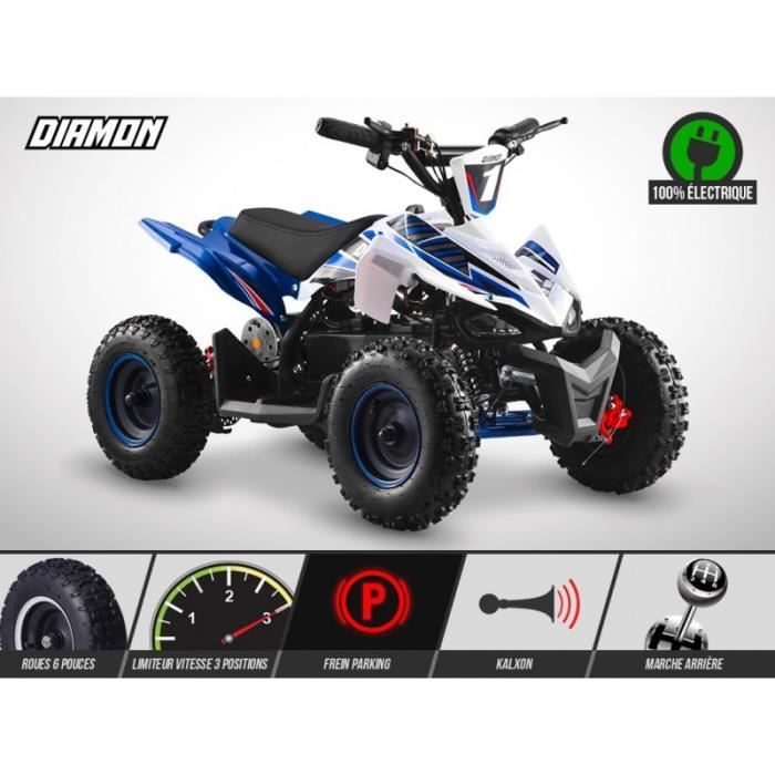Pocket Quad Electrique FLIP 800W - - sans montage et mise en routesans montage et mise en routeBleu- Bleu