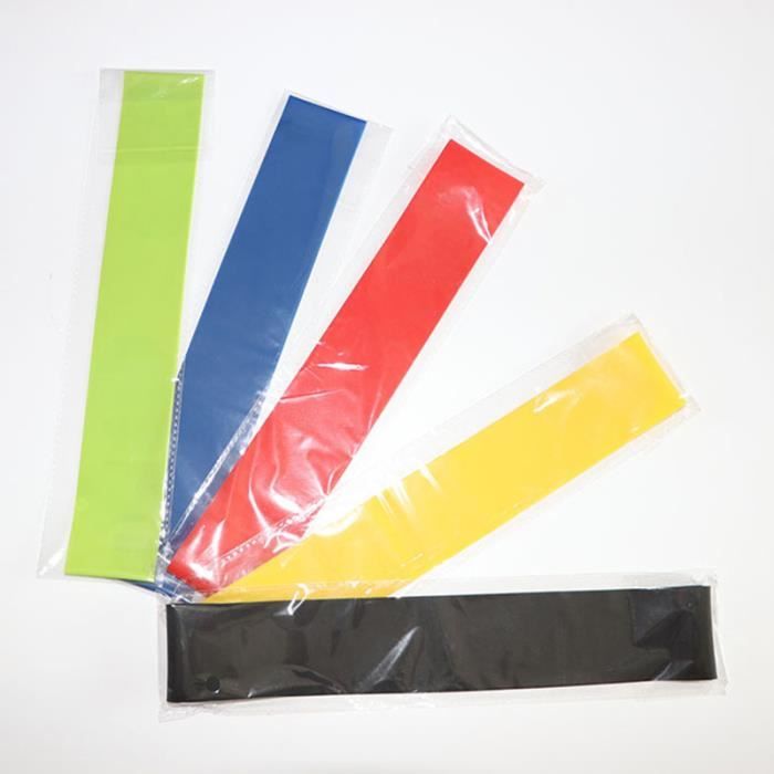 Lot de 5 Bandes Elastique de Resistance Fitness Musculation