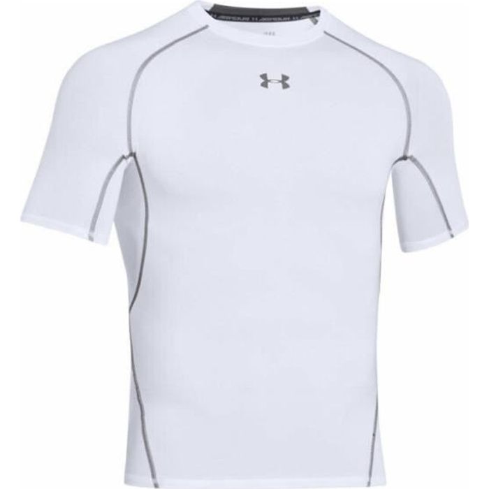 T-shirt de compression Under Armour HeatGear blanc pour homme