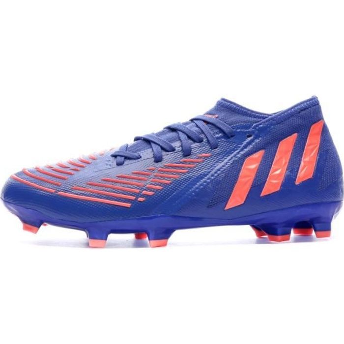 Chaussures de foot Bleu/Rouge Adidas Predator Edge.2 FG