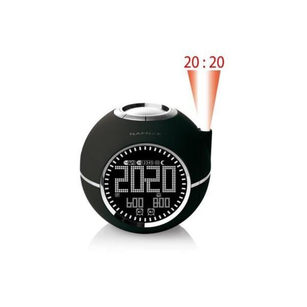 radio-réveil NAFNAF CLOCKINE NOIR