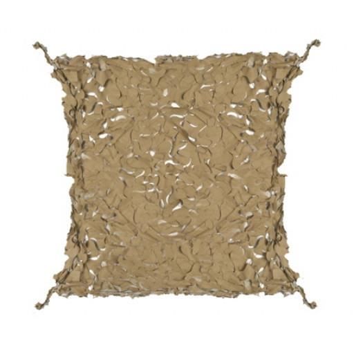Filet de camouflage 80% de protection 4x5 m +câble acier - Beige