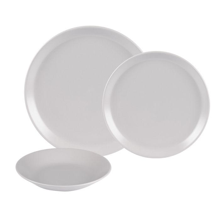 Service d'assiettes itit gris 18 pièces - Table Passion Multicolore