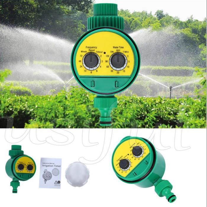 Programmateur d'arrosage automatique, d'arrosage Automatique pour Jardin(Bouton clé)