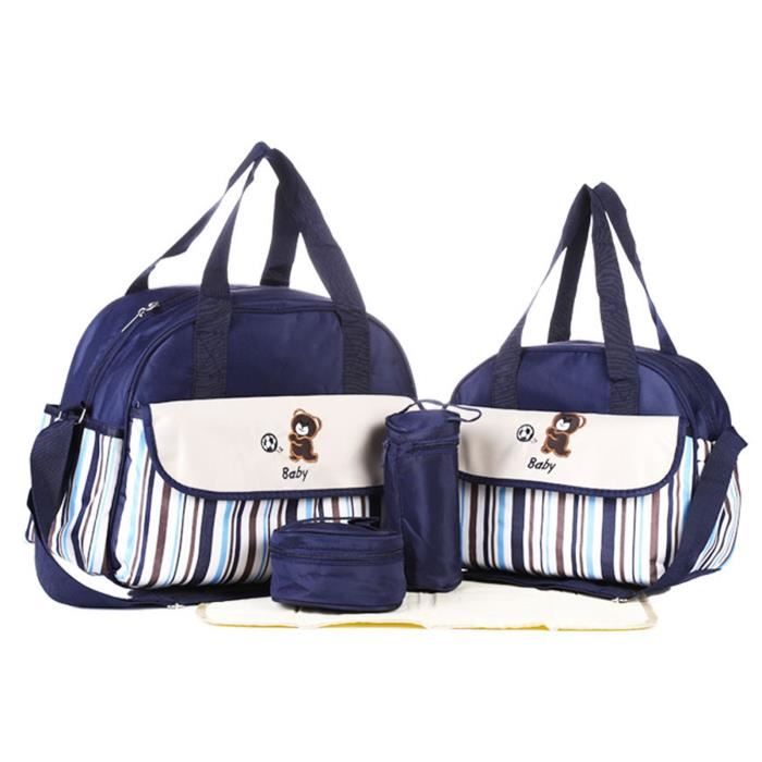 YOLISTAR Set de 5pcs Sac à Main Langer Bébé Maman pour Promenade Voyage