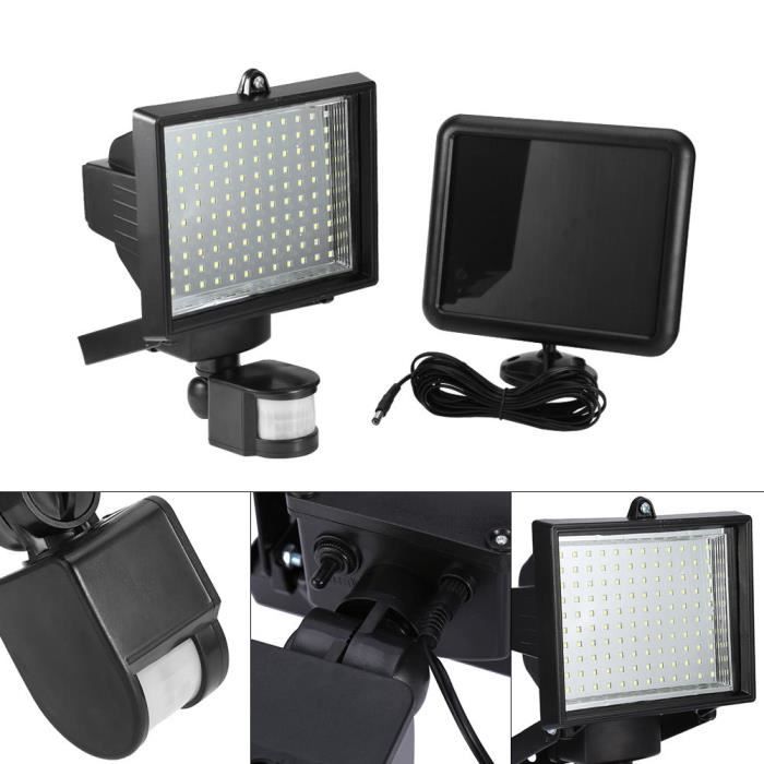 120 LED Capteur de mouvement solaire lampe de jardin rayon infrarouge Lumière PR Sécurité maison - XY FR