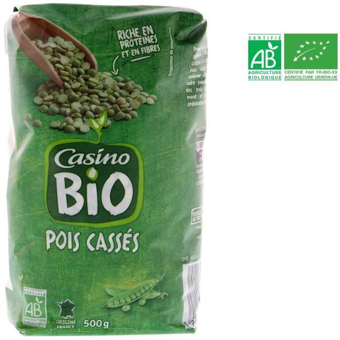 Pois cassés verts bio - 500 g