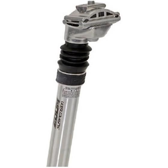 Tige de selle Springy 27,2 x 350 mm aluminium argenté
