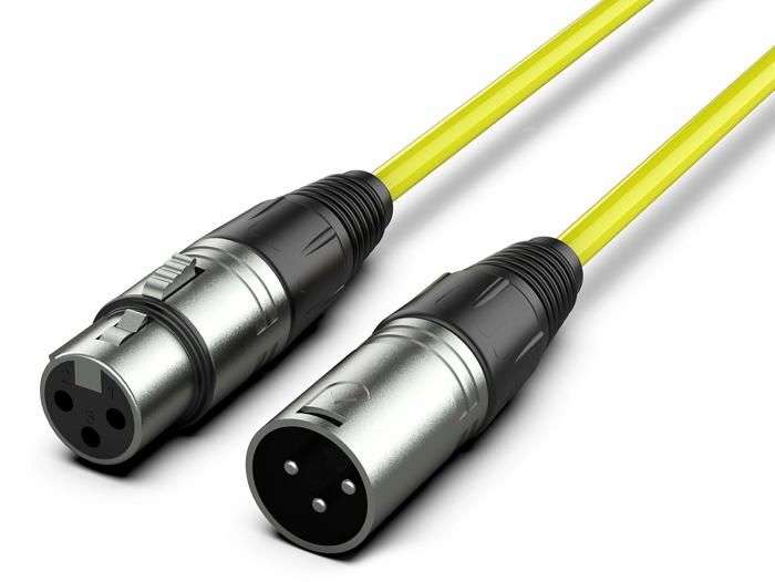 Câble audio XLR - AUDIBAX - 10101164 - 10 mètres - Cuivre OFC - Isolant anti-interférences