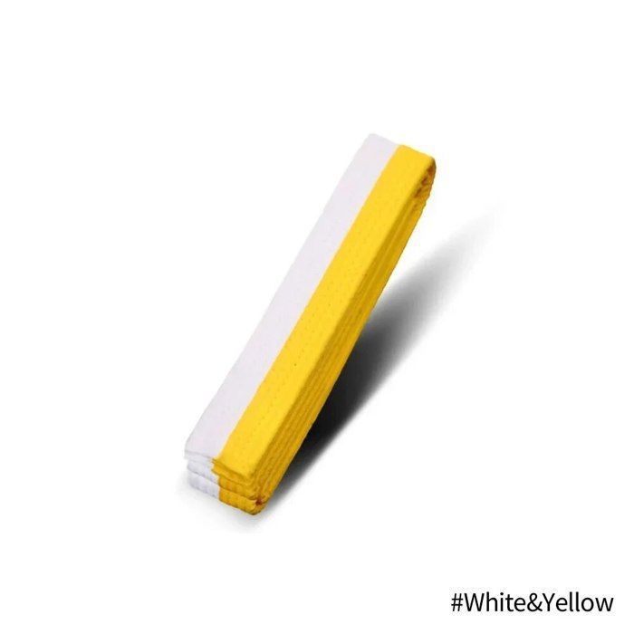 Playwell Ceinture D’arts Martiaux En Coton – Couleur Unie Jaune, 100 % Coton, Qualité Supérieure