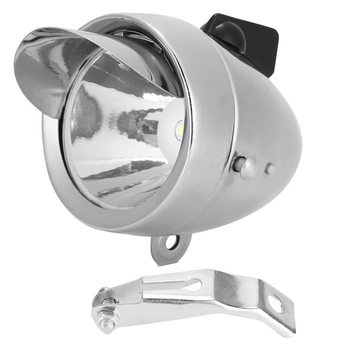 Phare Vélo Rétro 3 LED - Lumière Avant Vintage Pour Sécurité Et Décoration