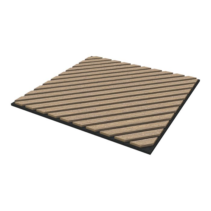 Panneaux Muraux Acoustiques Juskys Lot De 4 - 2,88 M² Chêne Gris Foncé Réduction Bruit Et Écho