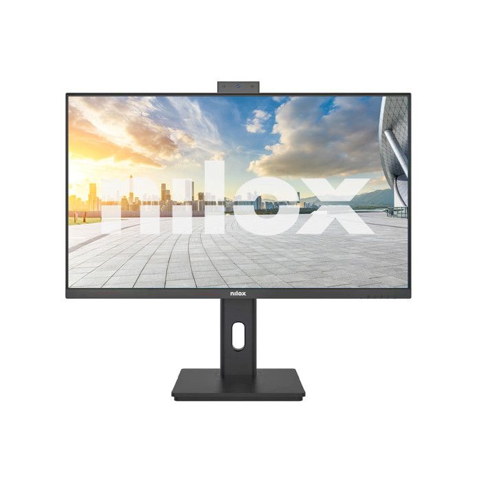 Nilox Monitor PC 24 Full HD 120Hz IPS Webcam Integrata Regolabile Nero