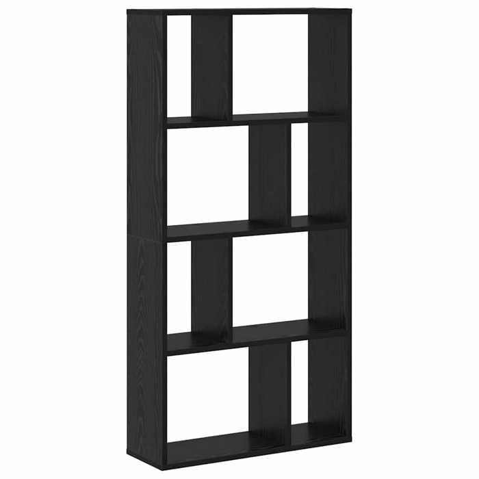 [5828290]Meuble Étagère - armoire à livres/ Bibliothèque Chêne noir 60x20x120cm Bois dingénieriePoids:14.5 Kg