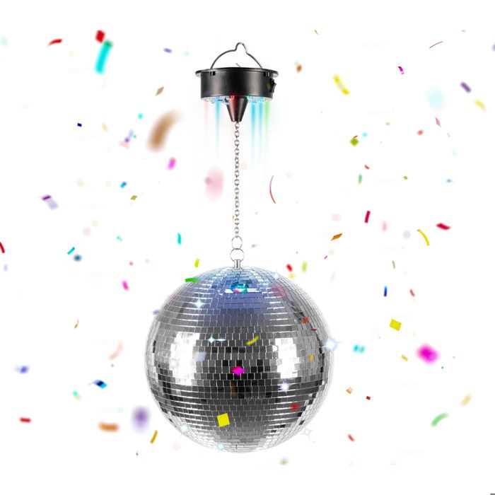 Lot de 11 boules disco argentées à suspendre pour sapin de Noël, mariage, fête d'anniversaire, décoration effet lumineux (8/6/4/2 cm