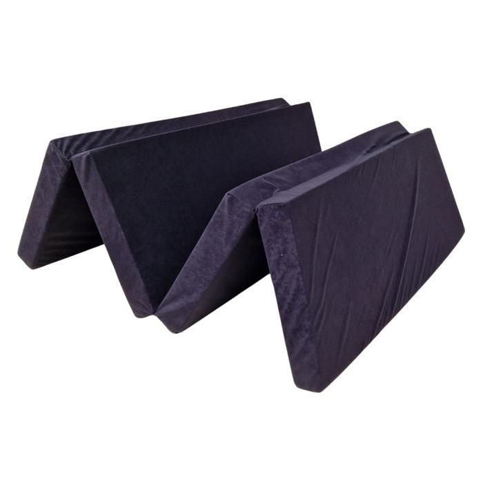 Une chauffeusse pliable 200 x 90 x 8 cm - 0001 Noir Une chauffeusse pliable 200 x 90 x 8 cm - 0001 Noir