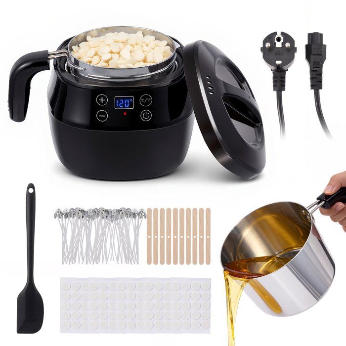 Fondoir Cire Bougie Electrique 1l Fondeur De Cire BougieMachine À Bougie Numérique Avec BecAntiadhésifFondeur De Cire