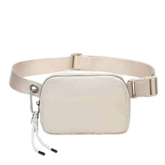 Sac Banane Femme XJYDNCG Sac de Poitrine Homme Femme - Sac sport - Petit - TGBN01 - Beige