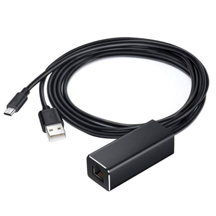 Fire – adaptateur Micro USB vers RJ45, adaptateur Ethernet LAN