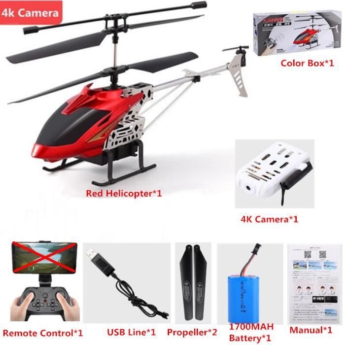 Caméra 4K Rouge 1B 2 Hélicoptère Photographie aérienne, Grande caméra 4K, WiFi