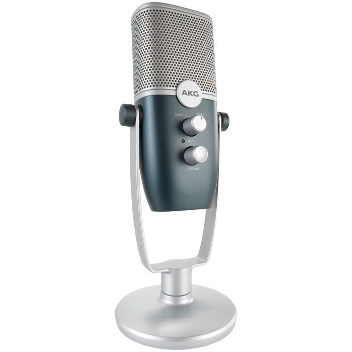 AKG Pro Audio Ara Microphone à condensateur Professionnel USB C Modes de Capture Audio à Double Motif pour Le podcasting Le Blogging vidéo Les Jeux et Le Streaming et .