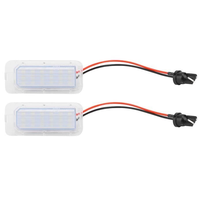 Lot De 2 Éclairages LED Plaque Immatriculation Pour Ford Focus, Fiesta, Mondeo - Blanc 6000K