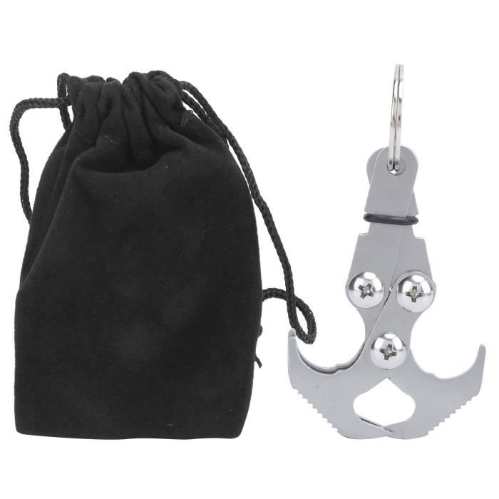 Crochet De Grappin Pliable En Acier Inoxydable - Mousqueton Tactique Survie Escalade Camping