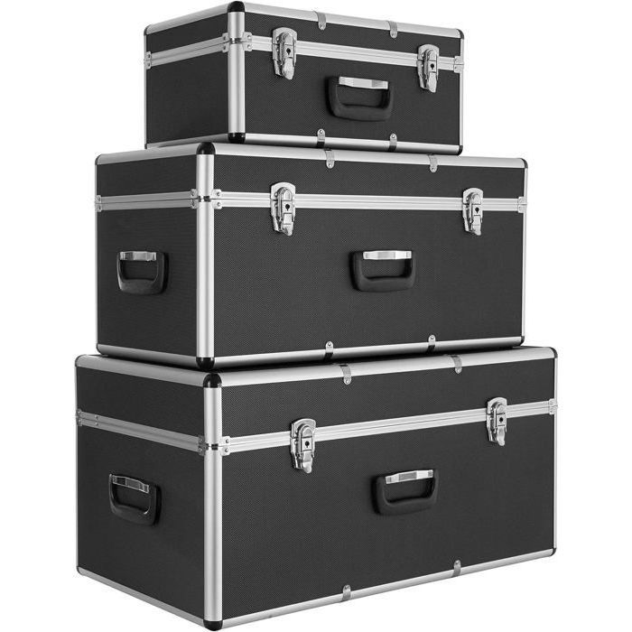 AREBOS Lot de 3 valises de Transport  Volume Total de 200 L  47 cm x 26 cm x 22 cm  68 cm x 31 cm x 32 cm  73 cm x 38 cm x 36
