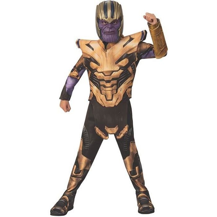 Rubies Official Avengers Combinaison de Combat avec panth/ère Noire Taille L 8-10 Ans Hauteur 147 cm