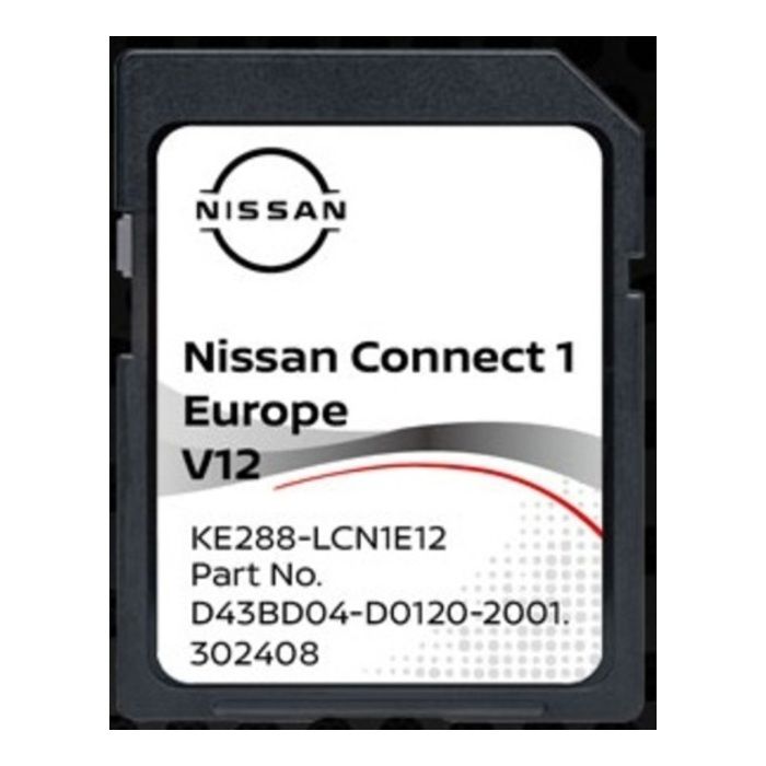 Scheda SD Navigazione GPS Europa 2022 V12 - Database Q3.2020, Compatibile Con Nissan Connect 1 LCN1, Riferimento D43BD04-D0120-2001