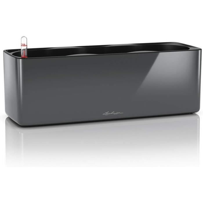 Pot Cube Gris Anthracite 40 cm