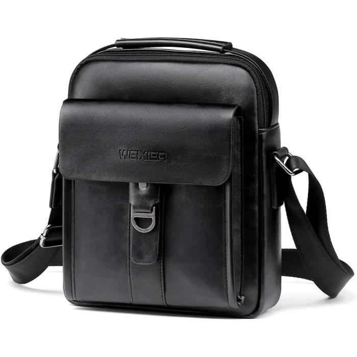 Sac ?? Bandouli?�re Pour Homme En Cuir Synth?�tique, Style D?�contract?� Pour Le Travail, Le Shopping 